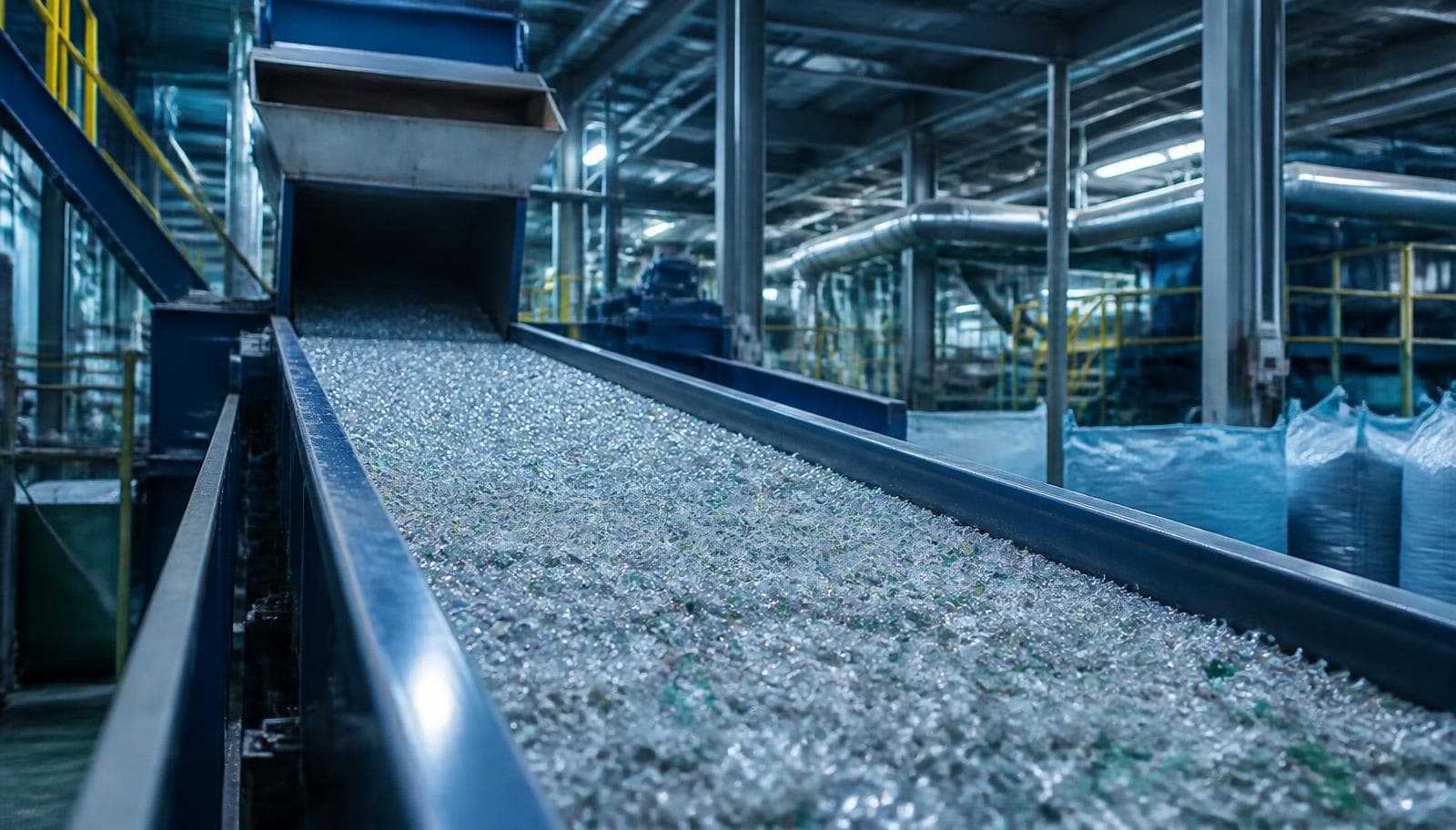 Recycled plastic manufacturing facility